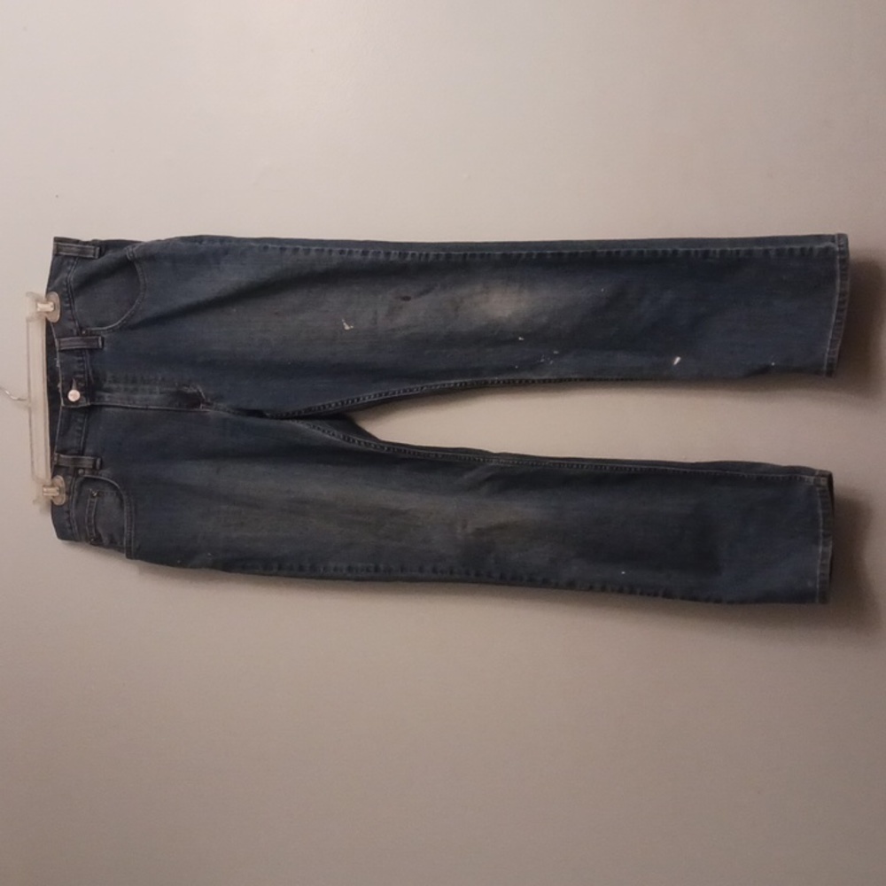Carhartt size 34X34 men's rugged relaxed fit denim blue jeans.